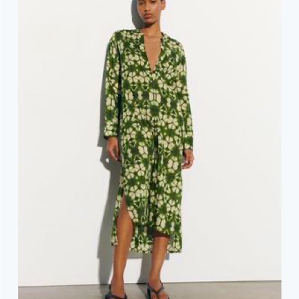 Zara Printed tunic dress